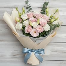 Букет цветов из:  Лизиантусы #REPLACE_PRED# Дмитровске