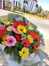 Букет цветов из:  Герберы #REPLACE_PRED# Дмитровске