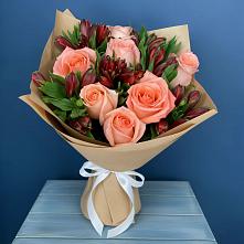 Букет цветов из:  Розы и Альстромерии #REPLACE_PRED# Дмитровске
