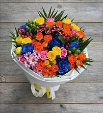 Букет цветов из:  Розы и Хризантемы в Дмитровске