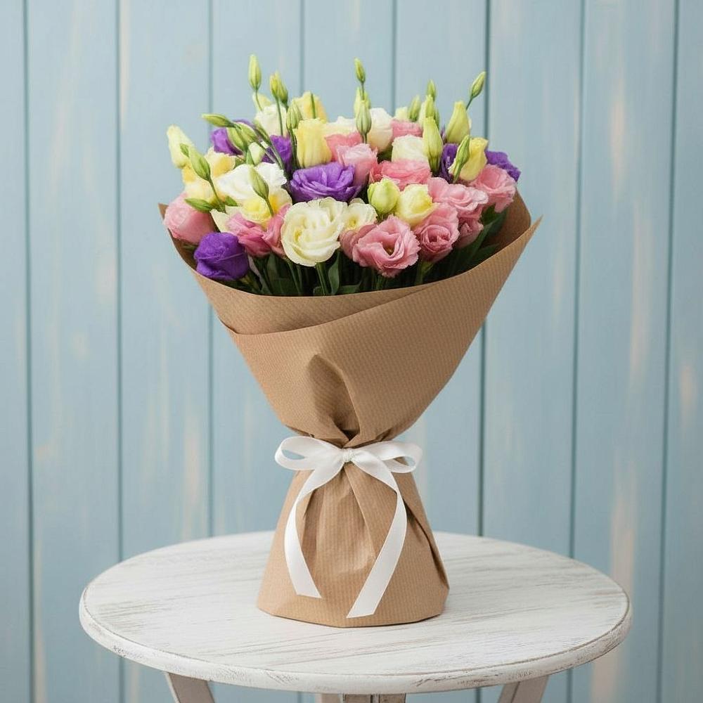 Букет цветов из: Лизиантусы в Дмитровске