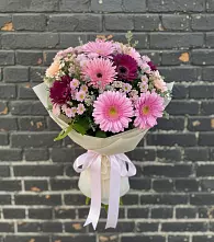 Букет цветов из:  Герберы и Хризантемы в Дмитровске