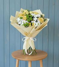 Букет цветов из:  Хризантемы и Розы в Дмитровске