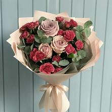 Букет цветов из:  Гвоздики и Розы #REPLACE_PRED# Дмитровске