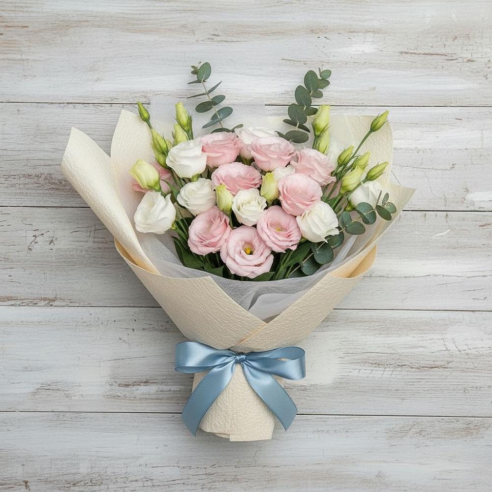 Букет цветов из: Лизиантусы в Дмитровске